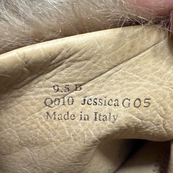 Iconic! Shearling and suede Italian boots with crepe sole. 9.5 - Picture 5 of 8